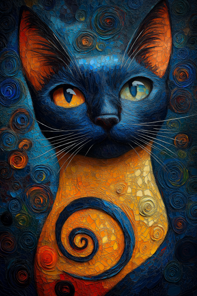 Abstract Siamese Cat