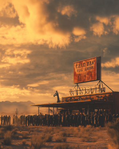 Cowboy Clothing Store in Desert