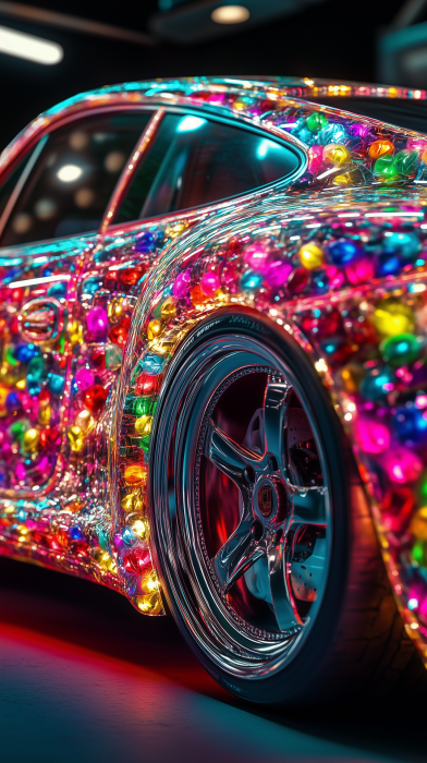 Colorful Gum Porsche 911