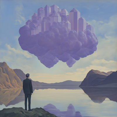 Surreal Violet Cloud