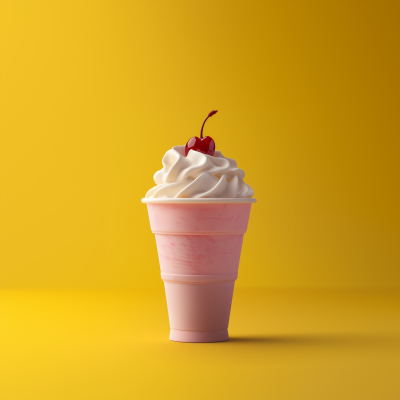 Minimalistic Ice Cream Cup