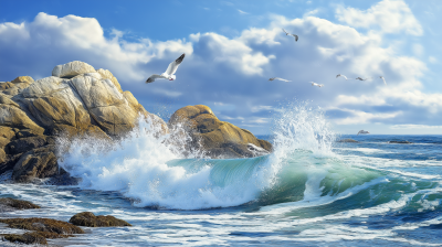 Monterey Coast Watercolor