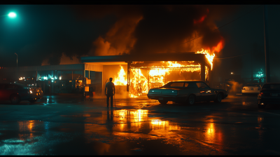 Car Paint Booth Fire