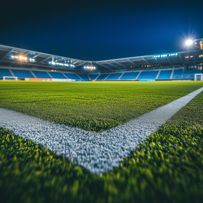 Nighttime Soccer Field