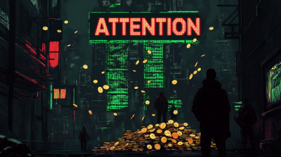 Cyberpunk Financial Skyline
