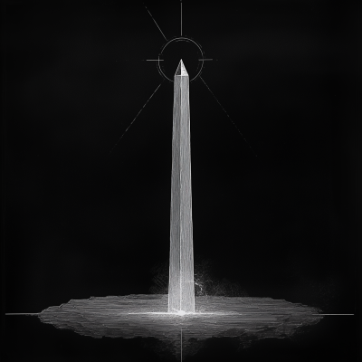 Simple Obelisk Drawing