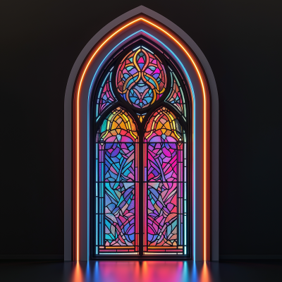 Colorful Stained Glass Window
