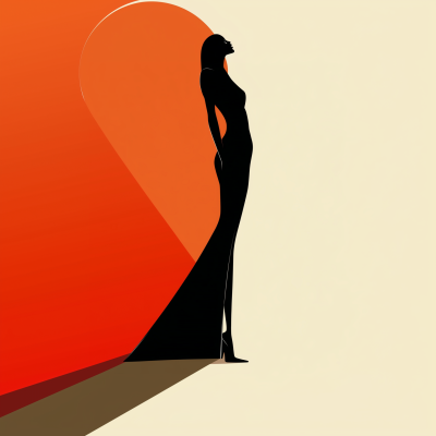 Abstract Woman Silhouette