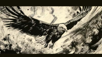 Majestic Bald Eagle in Flight