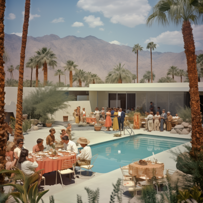 1950s Palm Springs Easter Party