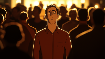 Noble Man in a Crowd
