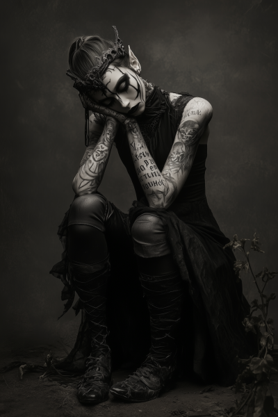 Dramatic Witch Elf Woman