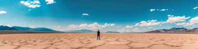 Person in Desert