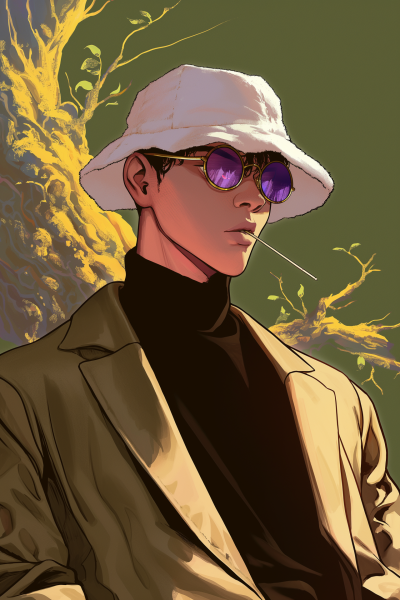 Majestic Attire Against the World Tree