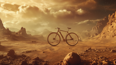 Futuristic Bicycle on Venus