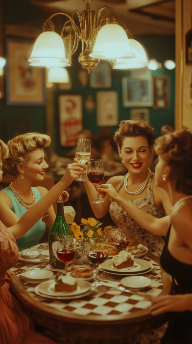 1950s Italian Restaurant Scene