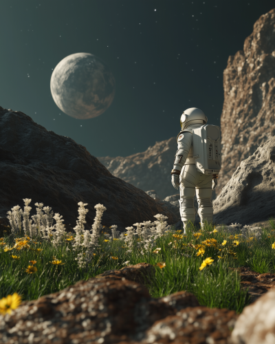 Astronaut on an Alien Planet