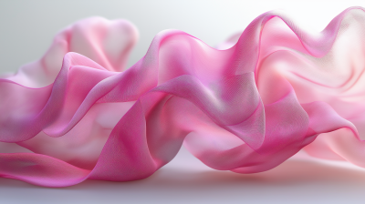 floating pink ribbons