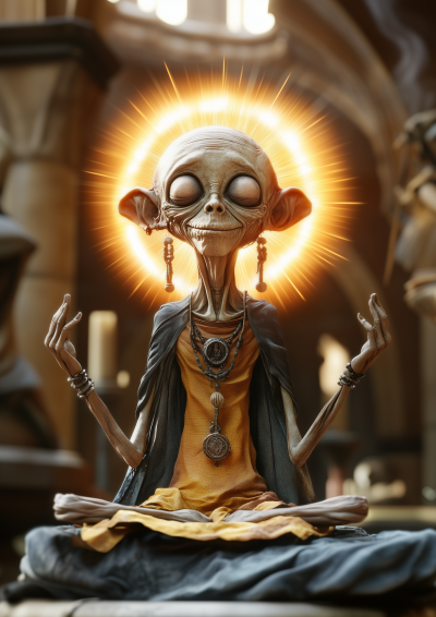 Spiritual Healer Caricature