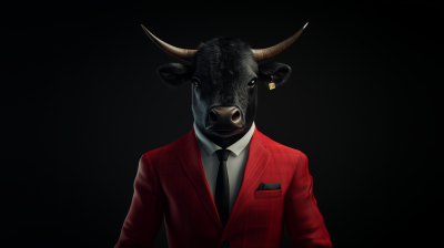 Anthropomorphic Bull Portrait