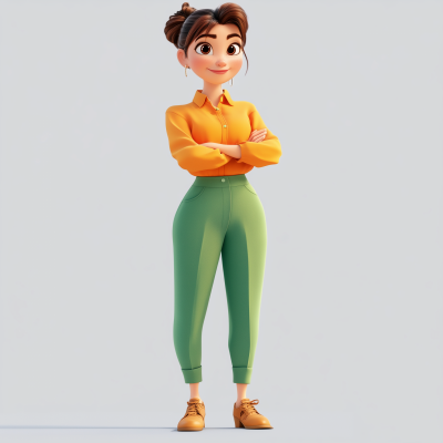 Full Body Pixar Style Character