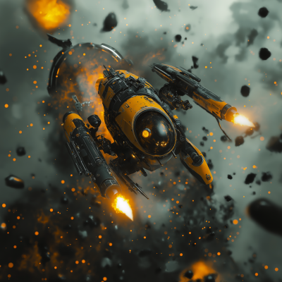 Dystopian Battle Scene