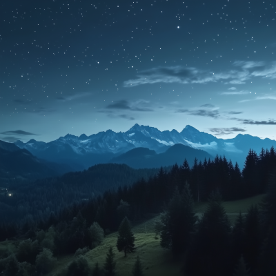 Cinematic Night Landscape