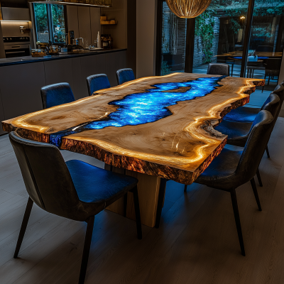 Glowing Inlay Dining Table