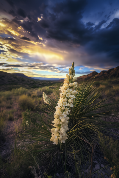 Soaptree Yucca Flowers