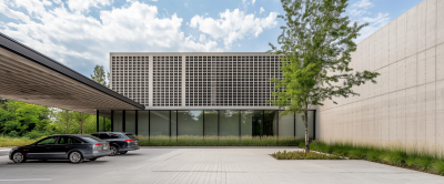 Precast Data Center Courtyard