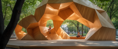 Modern Wooden Playhouse