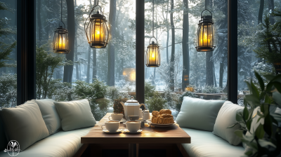 Cozy Winter Café