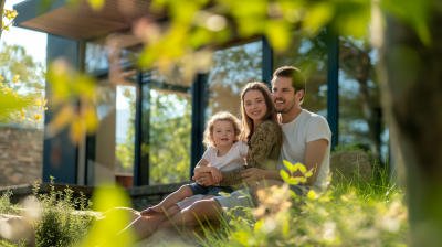 Family Picnic in the Garden