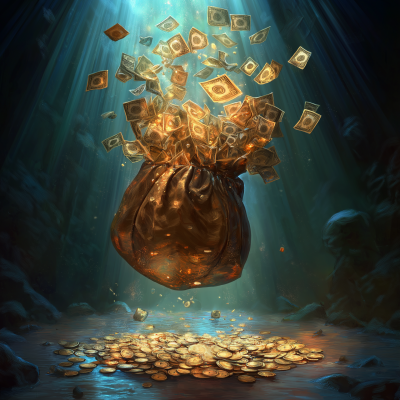 Fantasy Digital Money Bag