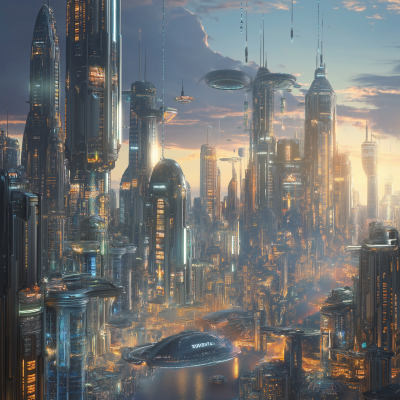 Futuristic Cyber City in Western Australia