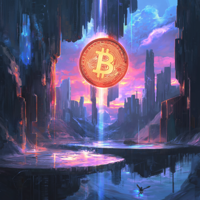 Surreal Bitcoin Radiance