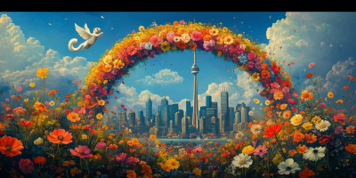 Flower Rainbow Over Toronto