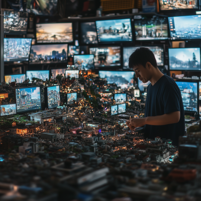 Creative Workspace with Dioramas