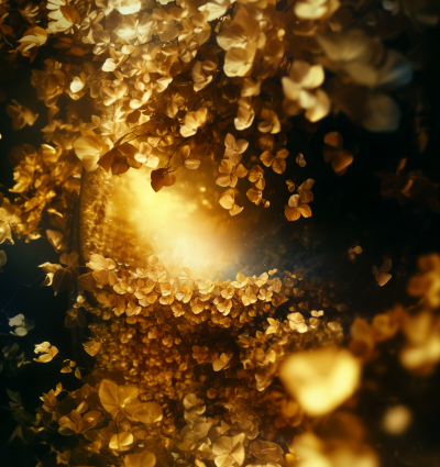 Golden Hydrangeas
