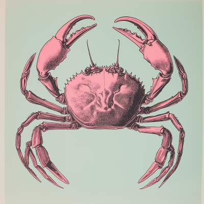 Vintage Crab Legs Illustration
