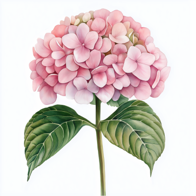 Pink Hydrangea Flower