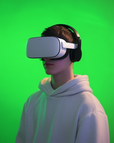 Young Person in VR