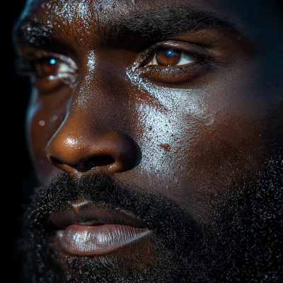 Close-Up of a Bearded Man