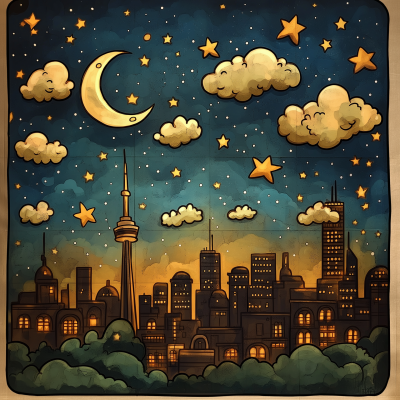 Dreamy Celestial Pattern