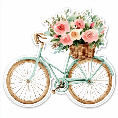 Vintage Bike Sticker