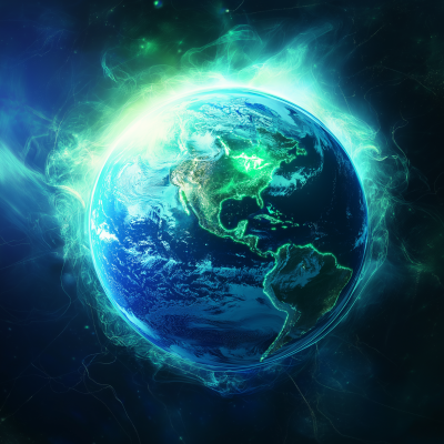 Glowing Earth