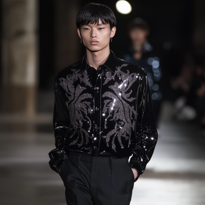 Runway Model in Menswear