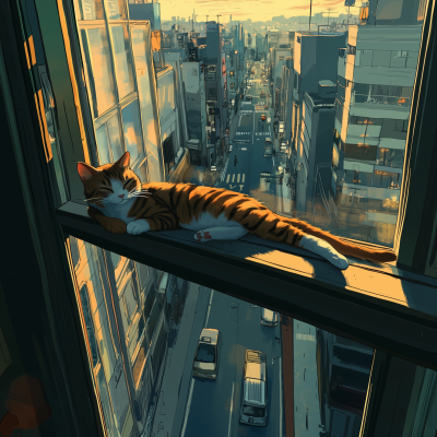Relaxed Afternoon Cat