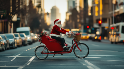 Santa’s Sleigh on a Bicycle