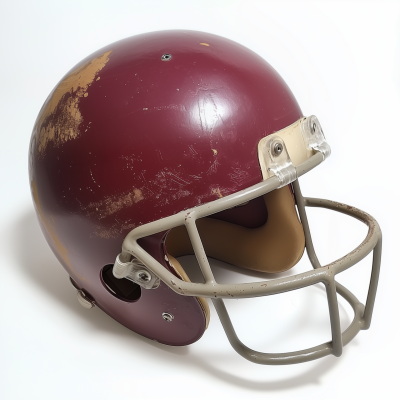 Vintage Red Football Helmet